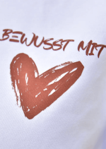 BEWUSST MIT HERZ oversized Pullover