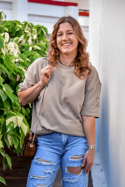 French Terry oversized T-Shirt