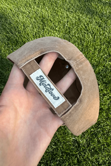 Washed Organic Camel Kappe