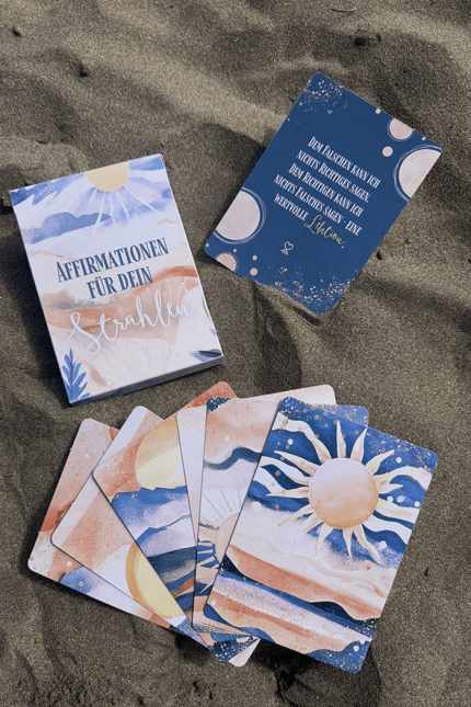 Affirmationskarten für dein Strahlen